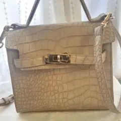 美品✴︎GRL クロコダイル風ショルダーバッグ