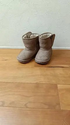 ブラウンショートブーツ フリース 14