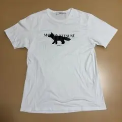 メゾンキツネ　ロゴプリント　白Tシャツのサムネイル