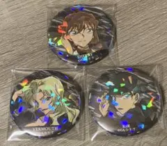 名探偵コナン トレーディングホログラム缶バッジ シェリー ベルモット キール