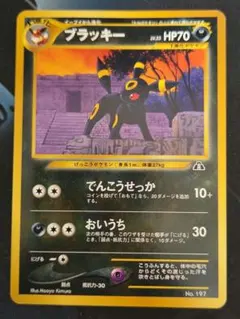 【美品】ブラッキー 旧裏 プレミアムファイル2 ★neo 遺跡をこえて 旧裏 極美品 ブラッキー プレミアムファイル2 プロモ ☆neo 遺跡をこえ