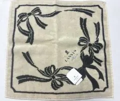 【未使用品】LANVIN en Blue リボン柄ハンカチのサムネイル