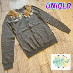 【美品】 UNIQLO エクストラファインメリノウール　ニットカーディガン　A5