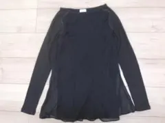 ブルネロクチネリ Vネックコットンニットプルオーバー ブラック XS
