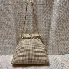 美品　GLOMESH がま口パーティーバッグ 小ぶり　昭和レトロ