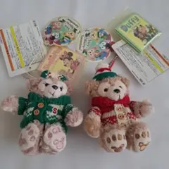 Disneyダッフィー &シェリーメイ クリスマス 2015ぬいぐるみホルダー