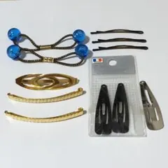 ゴールド ヘアピン、パッチン留めなどまとめ売り