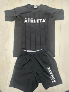 ATHLETA サッカーウェアセット 140サイズ ブラック
