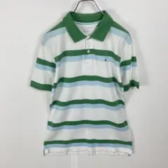 訳あり TOMMY HILFIGER トミー ポロシャツ ボーダー柄 キッズXL