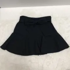 ZARA リボン付きフレアスカート