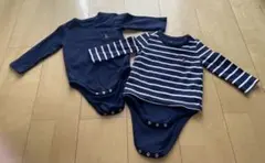 gap 長袖ボディスーツ2枚セット