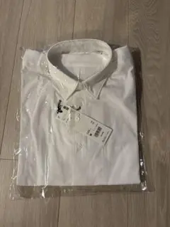 新品タグ付+J UNIQLO スーピマコットン レギュラーフィットシャツ 白 Mのサムネイル