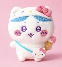 海外限定 MINISO× 치이카와 × 산리오 마스코트 하치와레 ×ハローキティ
