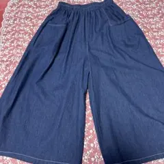 デニム ガウチョパンツ 新品、未使用。