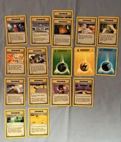 英語版 ポケモンカード ジム トレーナー17枚 1st Edition11枚