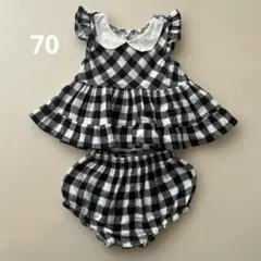 チェック柄セットアップ