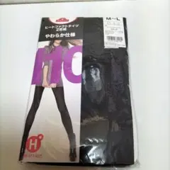 ヒートファクトタイツ　2足組　トップバリュー　ブラック110デニール