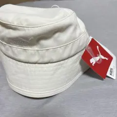 新品未使用　PUMA キッズ バケットハット ホワイト　51㎝のサムネイル