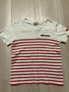 ミキハウス ボーダーTシャツ ホワイト レッド 100cmのサムネイル