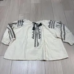 刺繍入りアイボリーチュニック 130