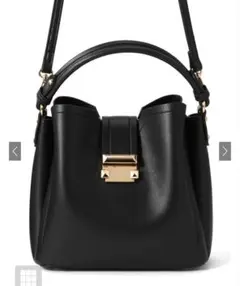 ブラックショルダーバッグ 2Wayレザーショルダーバッグ[tr544]