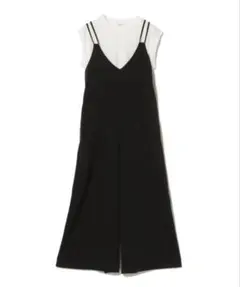 ♡美品♡ビームスハートサロペット Vネック クロスストラップ　キャミサロペットのサムネイル