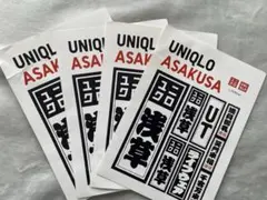 UNIQLO浅草 千社札ステッカー4枚セット