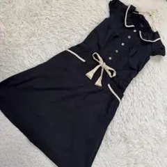 TOCCA ワンピース ブラック 0 可愛い リボン 清楚 オシャレ