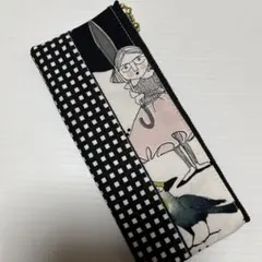 ★サービス品★縦長ポーチ　アレキサンダーヘンリーGhastlie(PB)