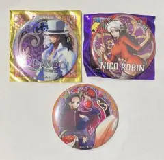 ONE PIECE 輩缶バッジ ロビン ルッチ