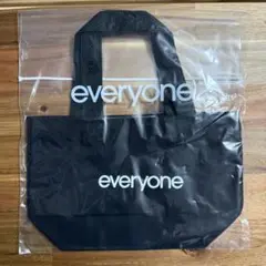 everyone トートバッグ ブラック 822260679dfb4f709da9668cc760be
