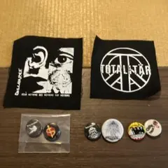クラストpunk ハードコア　パッチ　缶バッジセット