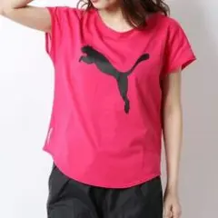 PUMA（プーマ）レディース フィットネス 半袖Tシャツ メッシュ L