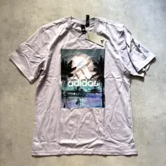新品 Lサイズ アディダス メンズ 半袖 Tシャツ パームツリー グラフィック