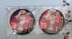 ワンピース　usj 缶バッジ　ルフィ