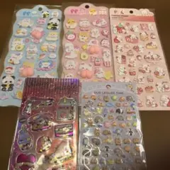 おしり　シャカシャカ　シール　 5シートセット