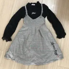 ALGYワンピース＆レース袖トップス2点セット130