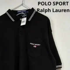 新品 90s Ralph Lauren POLO SPORT 半袖ポロシャツ 黒