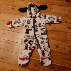 スヌーピー柄フリースアウター