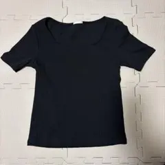 GU リブスクエアネックコンパクトTシャツのサムネイル