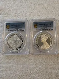 ☆最高鑑定 2021年 ゴシッククラウン 2枚セット PCGS PR70DCAM - メルカリ