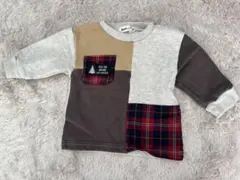 期間限定お値下げ！Noeil aime BEBEパッチワーク トレーナー80cm