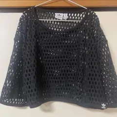 adidas メッシュ トップス 重ね着