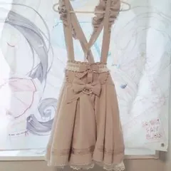 量産型 LIZLISA リズリサ サスペンダースカート リボン ピンクのサムネイル