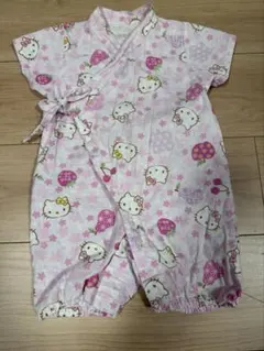 サンリオ　ハローキティ 甚平 ベビー　50〜60cm