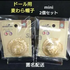 ぬい活　miniシリーズ　ヲタコレ　麦わら帽子　匿名配送　同色2個セット　セリア