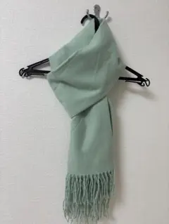 【未使用に近い】ミントグリーン マフラー