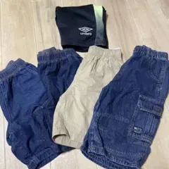 GU男児ハーフパンツまとめ売り140cm umbro 黒のみ130cm