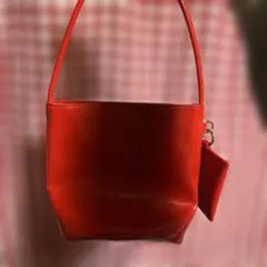 LOWRYSFARM LFポーチ付きバケツBAG レッド