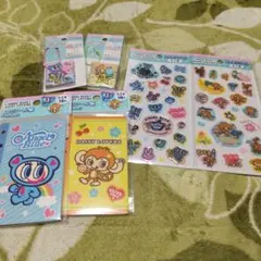 ★ANGEL BLUE★シール帳&エポキシシール&メモキーホルダー 6点セット